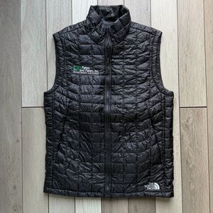 The North Face Black Quilted Vest with Logo
